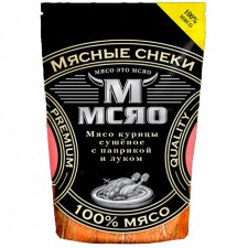 МСЯО Мясные снеки Курица сушеная копченая со вкусом паприки и лука - 50 грамм