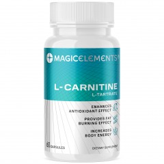 Л-Карнитин тартрат Magic Elements L-Carnitine L-Tartrate - 60 капсул (01.04.24)