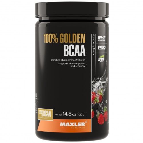 Незаменимые аминокислоты Maxler 100% Golden BCAA - 420 грамм апельсин