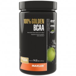 Maxler 100% Golden BCAA - 420 грамм зеленое яблоко
