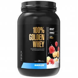 Maxler 100% Golden Whey - 907 грамм (2lb) клубника-банан