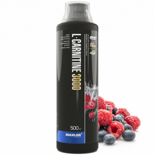 Л-Карнитин Maxler L-Carnitine 3000 mg - 500 мл черника-малина