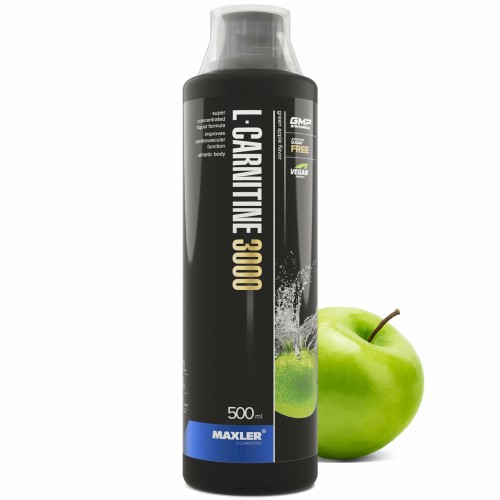 Л-Карнитин Maxler L-Carnitine 3000 mg - 500 мл зеленое яблоко
