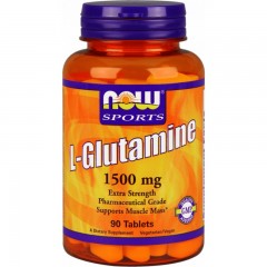 NOW L-Glutamine 1500 mg - 90 таблеток