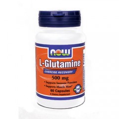 NOW L-Glutamine 500mg - 60 капсул
