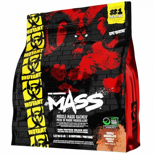 Гейнер Mutant Mass - 2270 грамм шоколад тройной