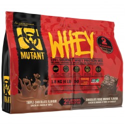 Mutant Whey Dual Flavor - 1800 грамм (4lb) тройной шоколад & шоколадный брауни