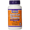 Тестобустер NOW American Ginseng 500 mg - 100 капсул (фото-1)