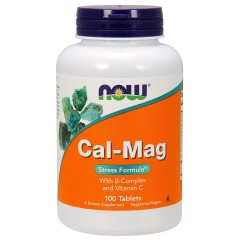 Для снятия стресса NOW Calcium & Magnesium Stress - 100 таблеток