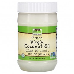NOW Coconut Oil Organic Virgin - 355 мл