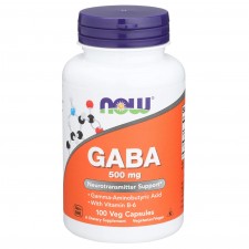 NOW GABA 500 mg - 100 вег.капсул