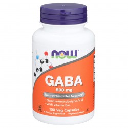 NOW GABA 500 mg - 100 вег.капсул