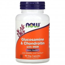 NOW Glucosamine & Chondroitin with MSM - 90 капсул