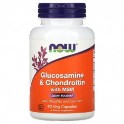NOW Glucosamine & Chondroitin with MSM - 90 капсул
