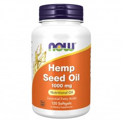 Конопляное масло NOW Hemp Seed Oil 1000 mg - 120 капсул