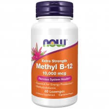 NOW Methyl B-12 (Methylcobalamin) 10000 mcg - 60 пастилок