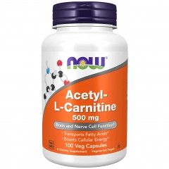 Отзывы NOW Acetyl-L-Carnitine 500 mg - 100 вег.капсул