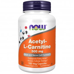 NOW Acetyl-L-Carnitine 500 mg - 100 вег.капсул