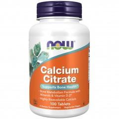 Минералы и витамин Д2 NOW Calcium Citrate W/Min - 100 таблеток