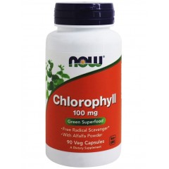 Отзывы Хлорофилл с люцерной NOW Chlorophyll 100 mg - 90 вег.капсул (срок 03.2024)