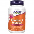 NOW Choline & Inositol 250/250 mg - 100 вег.капсул