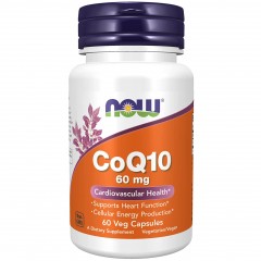 Коэнзим Q10 NOW CoQ10 60 mg - 60 вег.капсул
