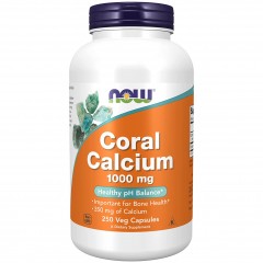 Кальций NOW Coral Calcium 1000 mg - 250 вег.капсул