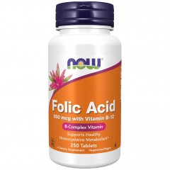 Отзывы NOW Folic Acid 800 mcg - 250 таблеток