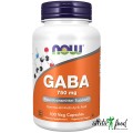 NOW GABA 750 mg - 100 вег.капсул