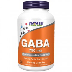 Отзывы NOW GABA 750 mg - 200 вег.капсул