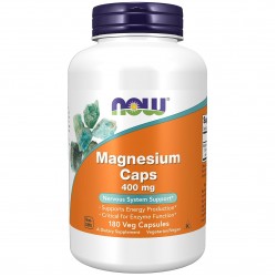 NOW Magnesium 400 mg - 180 вег.капсул