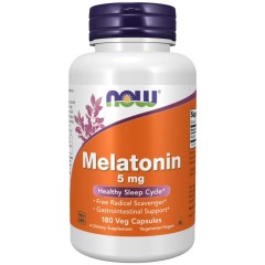 Отзывы NOW Melatonin 5 mg - 180 вег.капсул