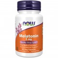 NOW Мелатонин Melatonin 5 mg - 60 вег.капсул