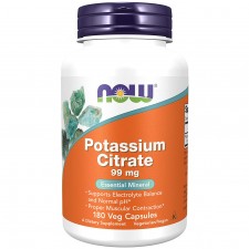 NOW Potassium Citrate 99 mg - 180 вег.капсул