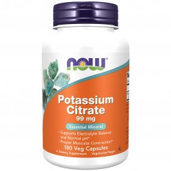 NOW Potassium Citrate 99 mg - 180 вег.капсул