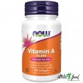 NOW Vitamin A 10000 IU - 100 гелевых капсул