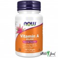 NOW Vitamin A 25000 IU - 100 гелевых капсул