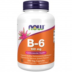 Отзывы NOW Vitamin B-6 100 mg - 250 вег.капсул