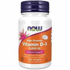 Отзывы NOW Vitamin D-3 2000IU - 240 гелевых капсул