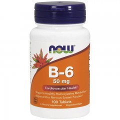 Витамин B6 NOW B-6 50 mg - 100 таблеток