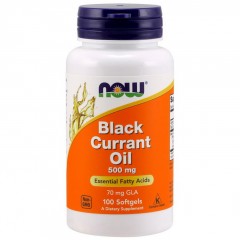 Масло черной смородины NOW Black Currant Oil 500 mg - 100 капсул