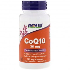 Отзывы Коэнзим Q10 NOW CoQ10 30 мг - 120 вег. капсул