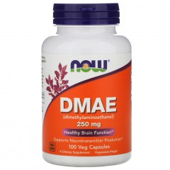 Отзывы Диметиламиноэтанол NOW DMAE 250 mg - 100 капсул