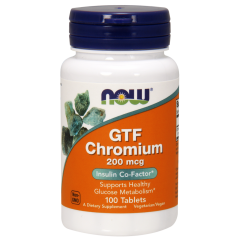 NOW GTF Chromium 200 mcg - 100 таблеток