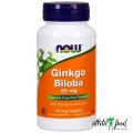 NOW Ginkgo Biloba 60 мг - 60 капсул