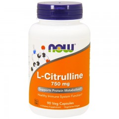 Л-Цитруллин NOW L-Citrulline 750 mg - 90 капсул