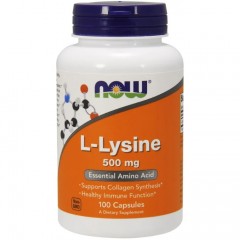 NOW L-Lysine 500 mg - 100 капсул