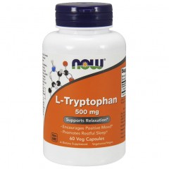Триптофан NOW L-Tryptophan 500 mg - 60 капсул