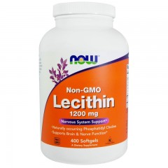 Отзывы NOW Лецитин 1200 мг - 400 гел. капсул