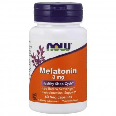 Отзывы NOW Melatonin 3 mg - 60 капсул